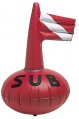 Signal Buoy, Diver Mini Inflatable 38 x 50cm with Flag