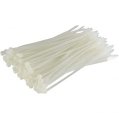 Cable Ties, 4″ Natural White Nylon 25Pk
