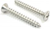 Self Tapping Screw, Stainless Steel #14 x 1″ Oval Phillip Head