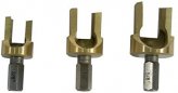 Plug Cutter Set, Tapered Titanium-Coating 3 Piece