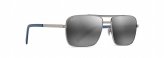 Sunglasses, Compass Frame:Silver Lens:Grey