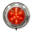 Dome Light, LED 5-1/2″ Stainless Steel Red/White