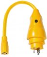 Adapter, Pigtail 30A 125V Male to 15A 125V Female