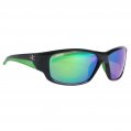 Sunglasses, Jost Black Frame Green Mirror Lens