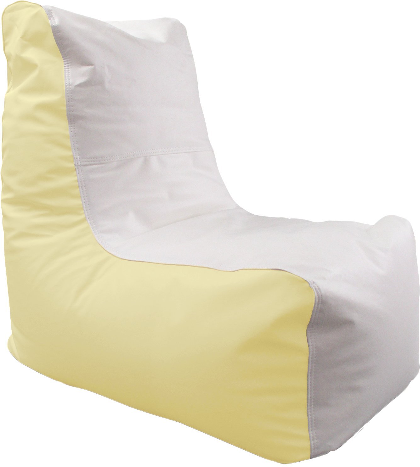 Bean Bag Chair, Marine Wedge Large Yellow Budget Marine