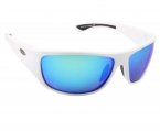 Sunglasses, Bill Collector White Fr/Blue Mirror Lens