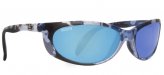 Sunglasses, Smoker Blue Camo Fr/Blue Mirror Lens
