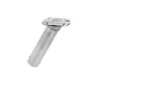 Rod Holder, Stainless Steel White Lined 30º iØ1.62″ Length:9.5″