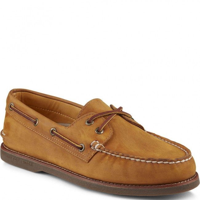 Boat Shoe, Gold Cup 2-Eye Authentic Orig Tan/Gum - Budget Marine