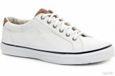 Shoes, Men’s Striper LTT Canvas Lace-Up White
