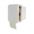 Toilet Paper Holder, 160 x 160mm with Door White