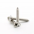 Self Tapping Screw, Stainless Steel #4 x 1-1/4″ Flat Phillip Head