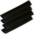 HeatShrink, Adhesive 3/4″ Length:6″ Black 4 Pack