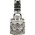 Hose Barb, Hose 3/8 Pipe1/4Fpt Chrome Brass