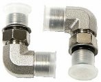 Elbow Fitting Set, Compres 3/8″ to 1/4″ NPT Male 3 Pack