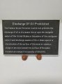 Engraved Plaque, Oil Discharge Prohibited