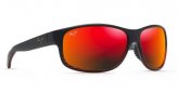 Sunglasses, Kaiwi Channel Fr: Burgundy Stripe Lens: Hawaii LAVA