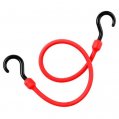Bungee Cord, 24″ with Nylon Ends Galvanized Hooks Red