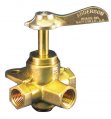 3 Way-Valve, 1/4″ Plastic Tapered Thread with Click Fuel Brass