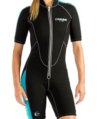 Wetsuit, Women’s 2.0mm Shorty with Front Zip Large