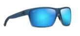 Sunglasses, Alenuihaha Fr: Blue Black Stripe Lens: Blue Hawaii