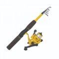 Rod/Reel, Pack-It Spin Telescopic Medium Black/Yellow 5’6″