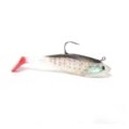 Lure, Rigged Shad Gold/Red Tail 4″ 4Pk