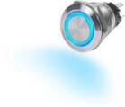 Switch, Push Button LED 10A Off-On Blue