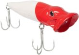 Lure, Topwater Popper Red Head Pearl Body 6″ 1-3/4oz