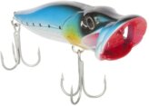 Lure, Topwater Popper Blue Black Back Pearl Belly 6″ 1-3/4oz