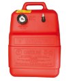 Fuel Tank, Portable Red 6.6Gal Gauge EPA Cap USA