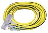Extension Cord, 15A 125V Length:25′ Yellow