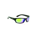 Sunglasses, Steelhead Matte Black Frame/Green Mirror Lens