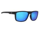Sunglasses, Banks Shiny Black Frame/Blue Mirror Lens