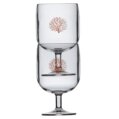 Wine Glass, Stackable Mare Coral each