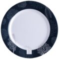Plate Dinner, Melamine Non-Slip blue each