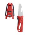Knife, Offshore Rescue Fixed Serrated Blade Red
