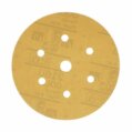 Sanding Disc, 6″ Hookit G:320 Gold DustFree 6+1Hol