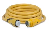 Cordset, EEL 50A 125/250V Length:25′ Yellow