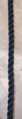 Twisted Rope, Nylon 3/4″ (19mm) Black Approximate Breaking Load:11300Lb per Foot