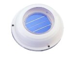 Ventilator, Solar Powered Fan Deck Mount White Ø:8.5”