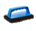 Scrub Pad, with Handle Coarse Blue