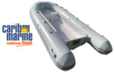 Dinghy, 3.6m 11.8′ Fiberglass Hull Hypalon Light Grey Double Floor with Bow Locker