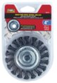 Wheel Brush, Knotted Wire 4″