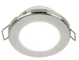Ceiling Light, LED White 12V 2.95″ Stainless Steel Spring Clip