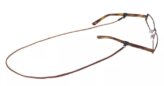 Glasses Strap, Sewn Leather Spec End Brown