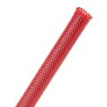 Sleeving, Braided Expandable Flexo PET 1″ Red per Foot