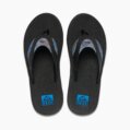Sandals, Men’s Fanning Flip Flop Black/Pool Palm