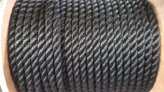 Twisted Rope, Nylon 1/2″ Black Approximate Breaking Load:5750Lb per Foot