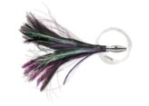 Lure, Flash Feather Rigged Trolling 5″ Black/Purple